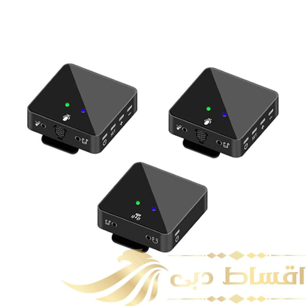 میکروفن بی سیم مدل دو کانال wireless microphone SK750 بسته 3 عددی — تصویر ۲