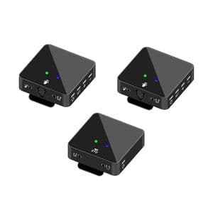 میکروفن بی سیم مدل دو کانال wireless microphone SK750 بسته 3 عددی — تصویر ۵