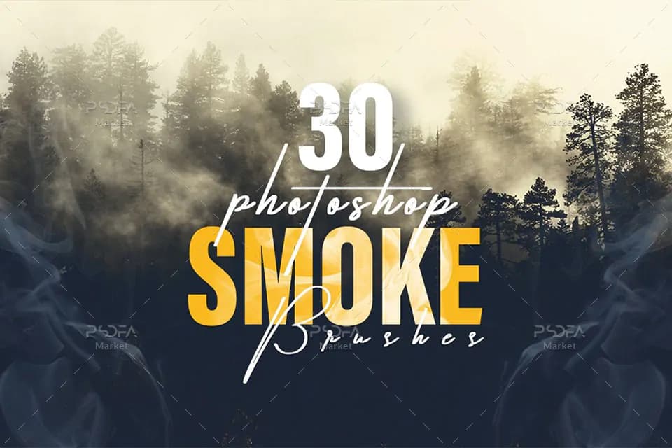 30 براش دود برای فتوشاپ با کیفیت و رزولوشن بالا