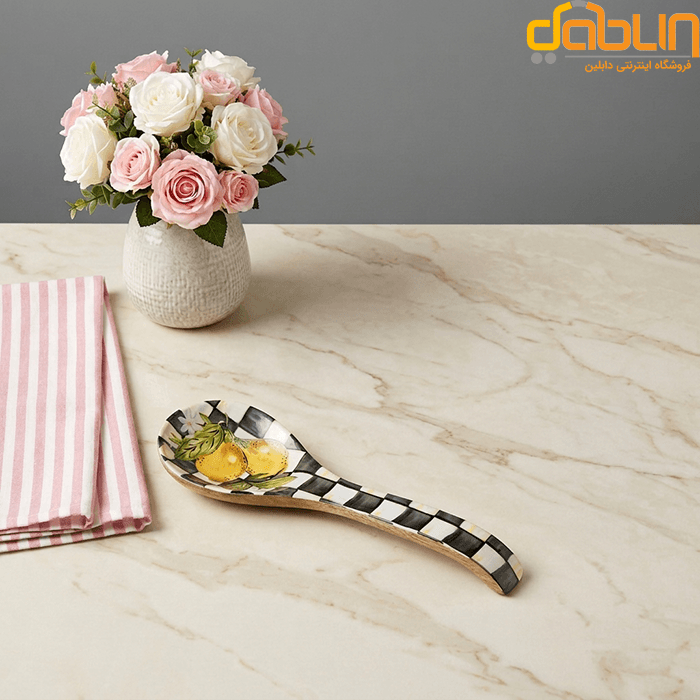 جای قاشقی چوبی Missbetty طرح لیمو