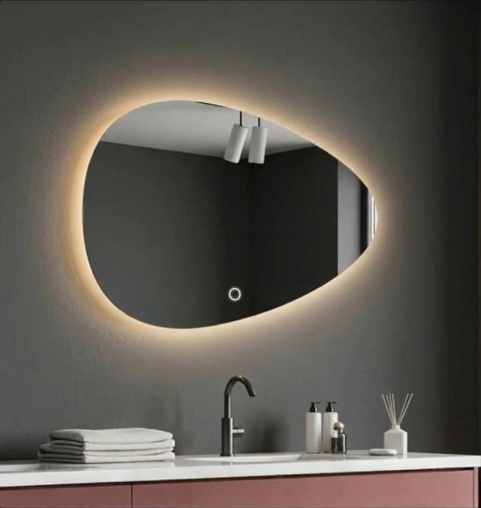 آینه دفورمه تاچ بک لایت 80×50 cm