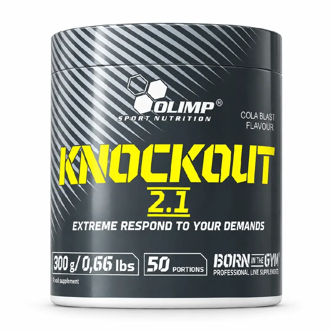 مکمل پمپ قبل تمرین الیمپ مدل Knockout 2.1 وزن ۳۰۰ گرم