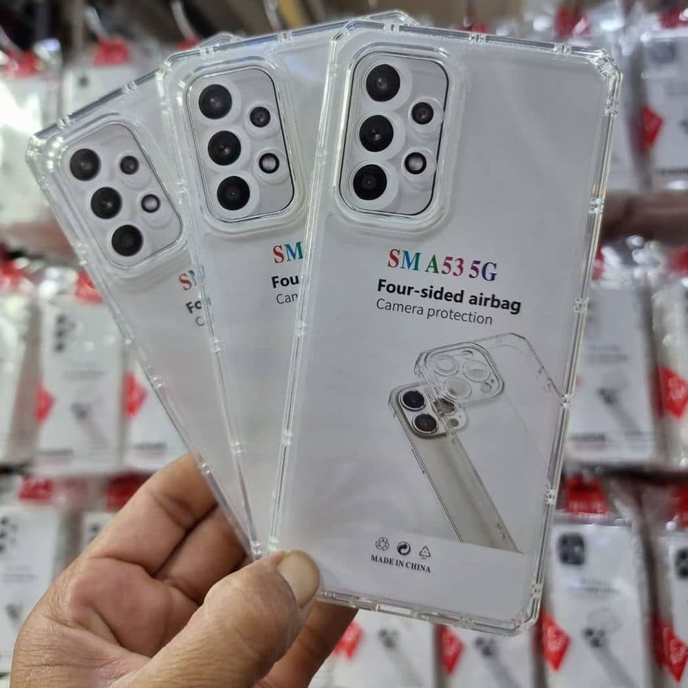قاب ژله ای شفاف دارای ضربه گیر در چهار طرف مناسب برای گوشی موبایل سامسونگ گلکسی Samsung Galaxy A10 / A10S / A11 / A12 / A13 / A14 / A20 / A20S / A21S / A22 4G / A22 5G / A23 / A24 / A30 / A30S / A31 / — تصویر ۴