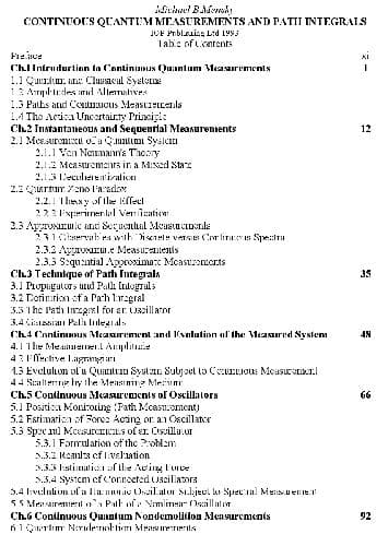 دانلود کتاب Continuous quantum measurements and path integrals