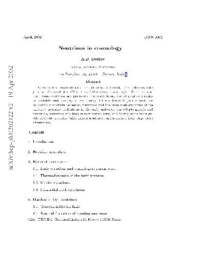 دانلود کتاب Neutrinos in Cosmology