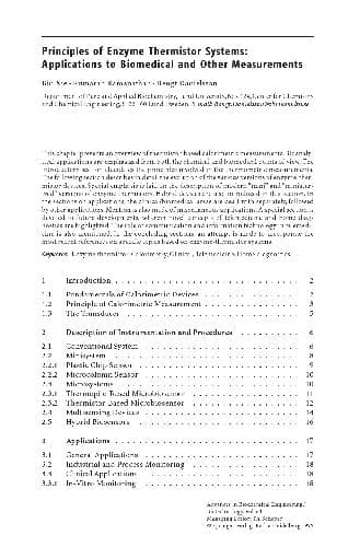 دانلود کتاب Principles of Enzyme Thermistor Systems