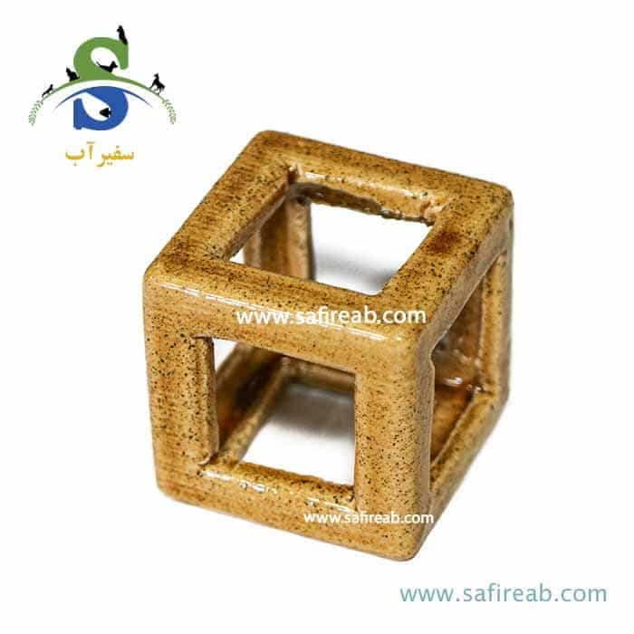 دکور سفالی آکواریوم طرح مکعب