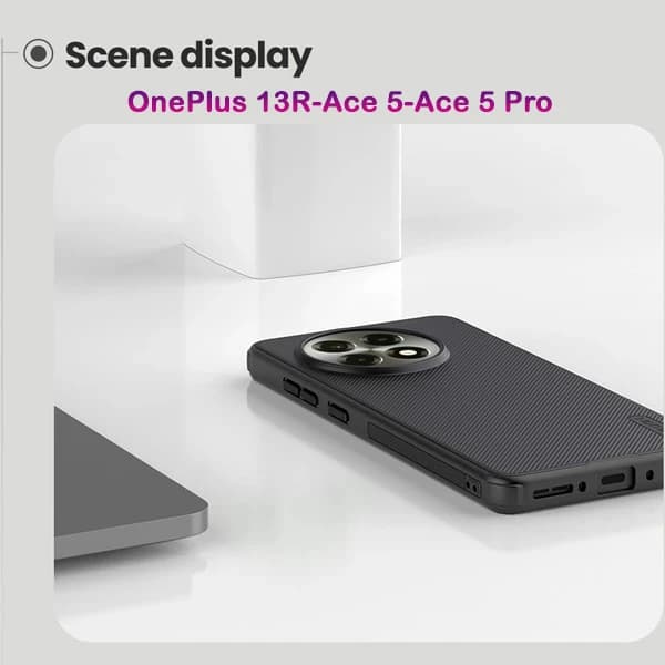 قاب ضد ضربه مگنتی OnePlus Ace 5 Pro مارک نیلکین مدل Super Frosted Shield Pro Magnetic — تصویر ۵