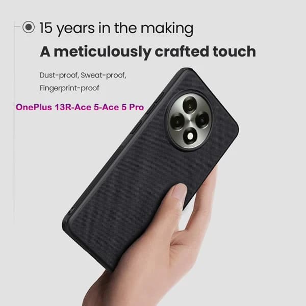 قاب ضد ضربه مگنتی OnePlus Ace 5 Pro مارک نیلکین مدل Super Frosted Shield Pro Magnetic — تصویر ۴