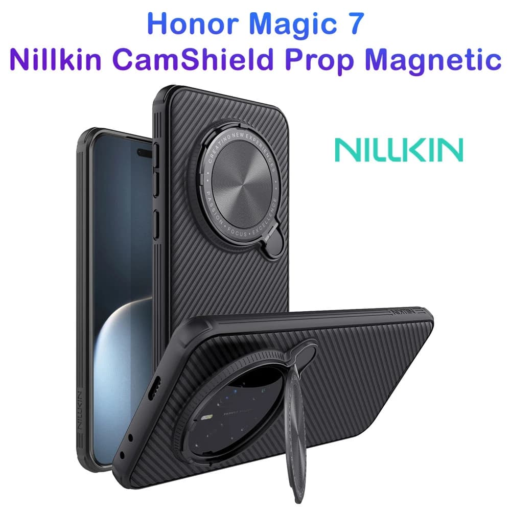 قاب ضد ضربه مگنتی کمرا استند Honor Magic7 مارک نیلکین مدل Camshield Prop Magnetic