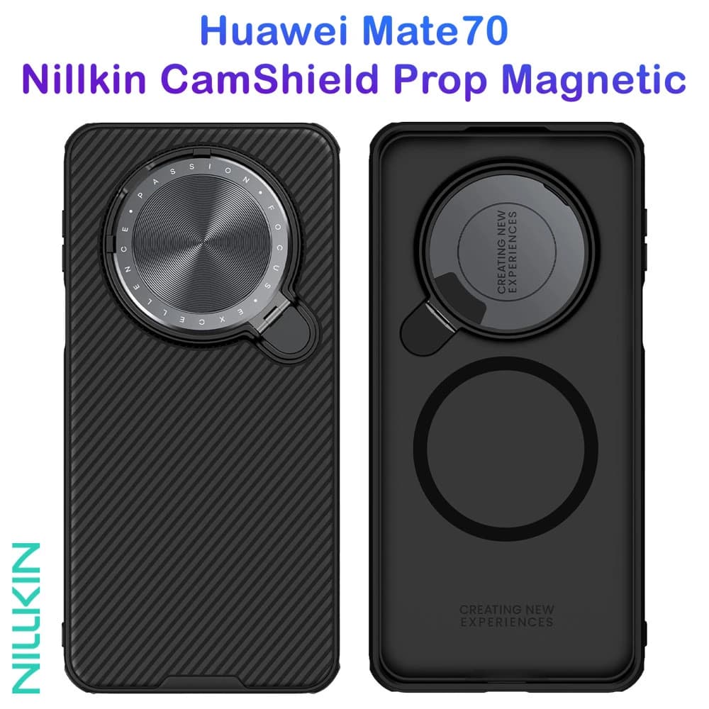 قاب ضد ضربه مگنتی کمرا استند Huawei Mate 70 مارک نیلکین مدل Camshield Prop Magnetic