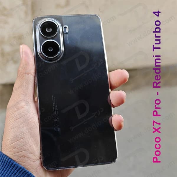 قاب شفاف تمام کریستالی Xiaomi Poco X7 Pro مارک LEXOM — تصویر ۵