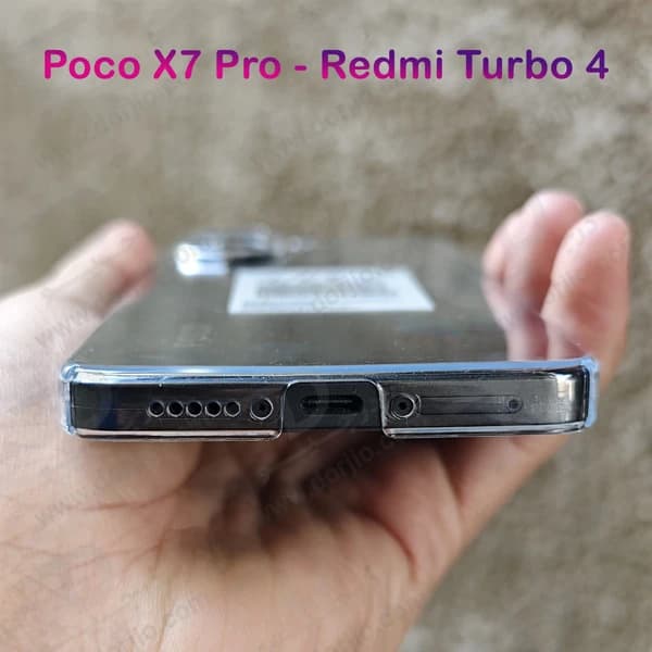 قاب شفاف تمام کریستالی Xiaomi Poco X7 Pro مارک LEXOM — تصویر ۴
