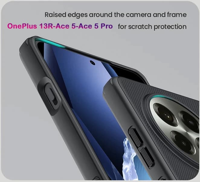 قاب ضد ضربه OnePlus Ace 5 Pro مارک نیلکین مدل Super Frosted Shield Pro — تصویر ۴