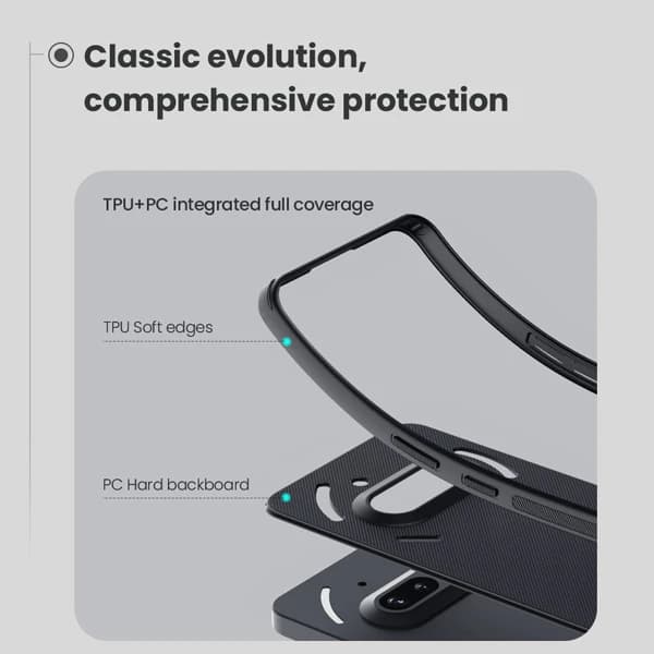 قاب ضد ضربه مگنتی Nothing Phone 3a مارک نیلکین مدل Super Frosted Shield Pro Magnetic — تصویر ۲