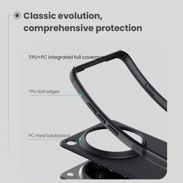 قاب ضد ضربه مگنتی Oppo Find X8 Ultra مارک نیلکین مدل Super Frosted Shield Pro Magnetic — تصویر ۳