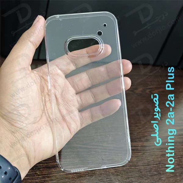 قاب شفاف تمام کریستالی Nothing Phone 2a Plus مارک LEXOM — تصویر ۴