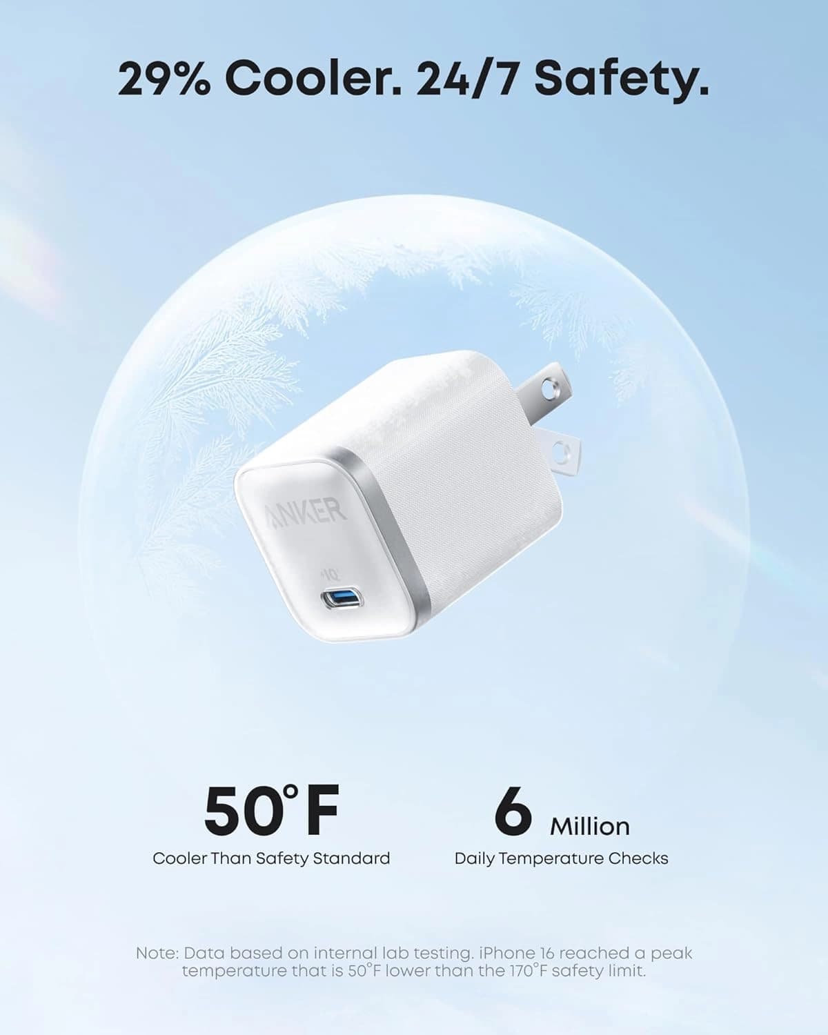 شارژر فست 45 وات هوشمند Anker مدل B2692 با کابل USB-C — تصویر ۳
