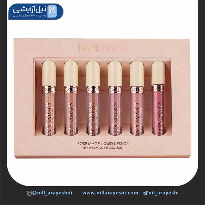 پک رژلب مایع هندیان 6 عددی کد H1012