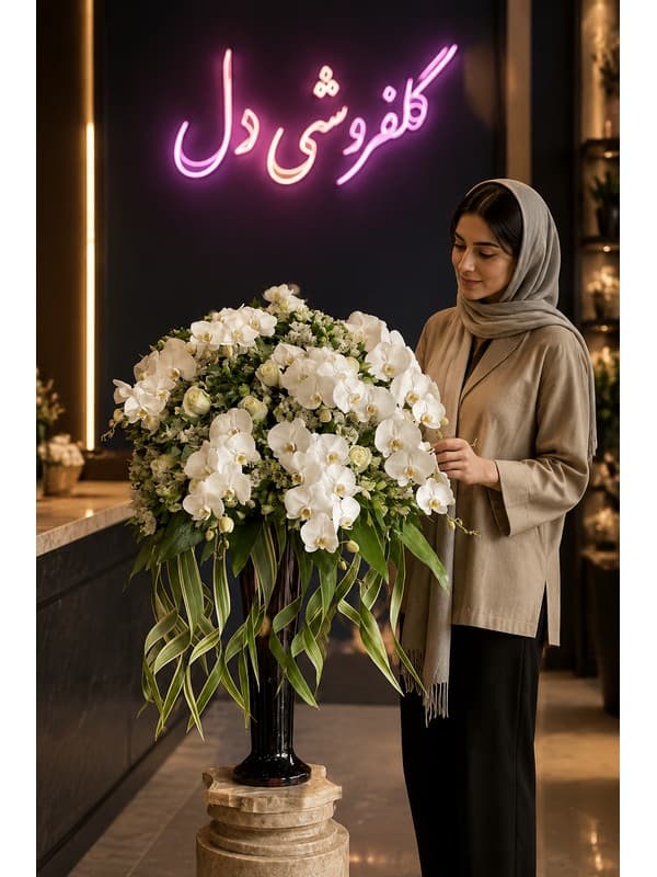 سبد گل روز کارمند برای شرکت | سبد گل رسمی و اداری تبریک روز کارمند
