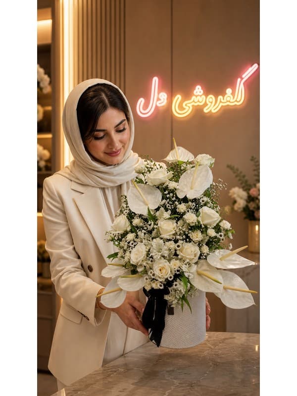 سبد گل دفاع پایان نامه با ژربرا برای تبریک موفقیت