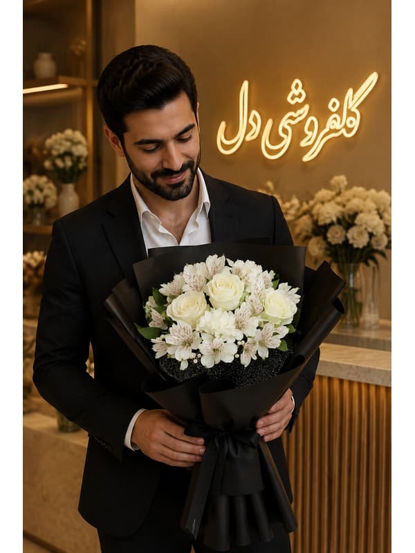 سبد گل تسلیت برای منزل | سبد گل تسلیت در تهران