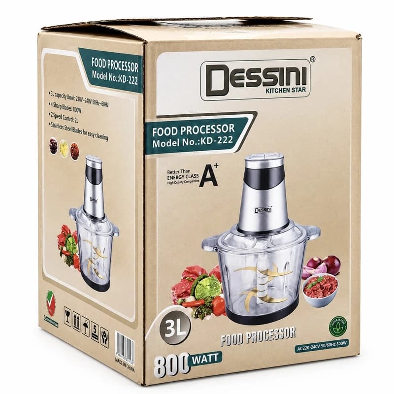خردکن دسینی KD-222 | خردکن ۳ لیتری با کیفیت — تصویر ۷