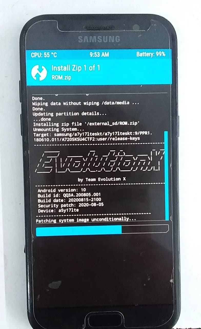کاستوم رام فارسی سامسونگ A520F | A5 2017 اندروید 10