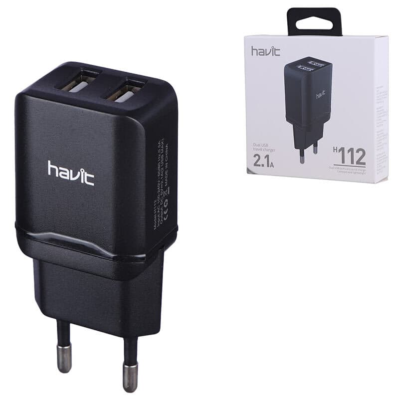شارژر دیواری 10.5 وات هویت H112 2.1A