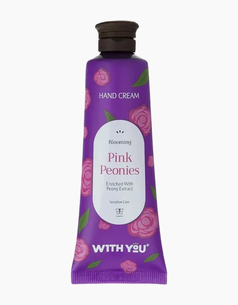 کرم دست ویت یو WITH YOU مدل Pink Peonies | حجم 50 میل