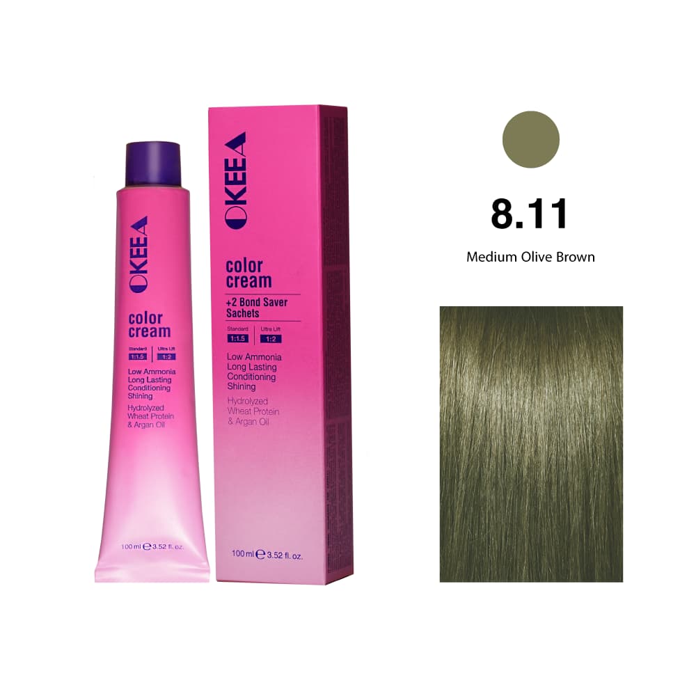 رنگ مو شماره 8.11 Light Olive Blonde