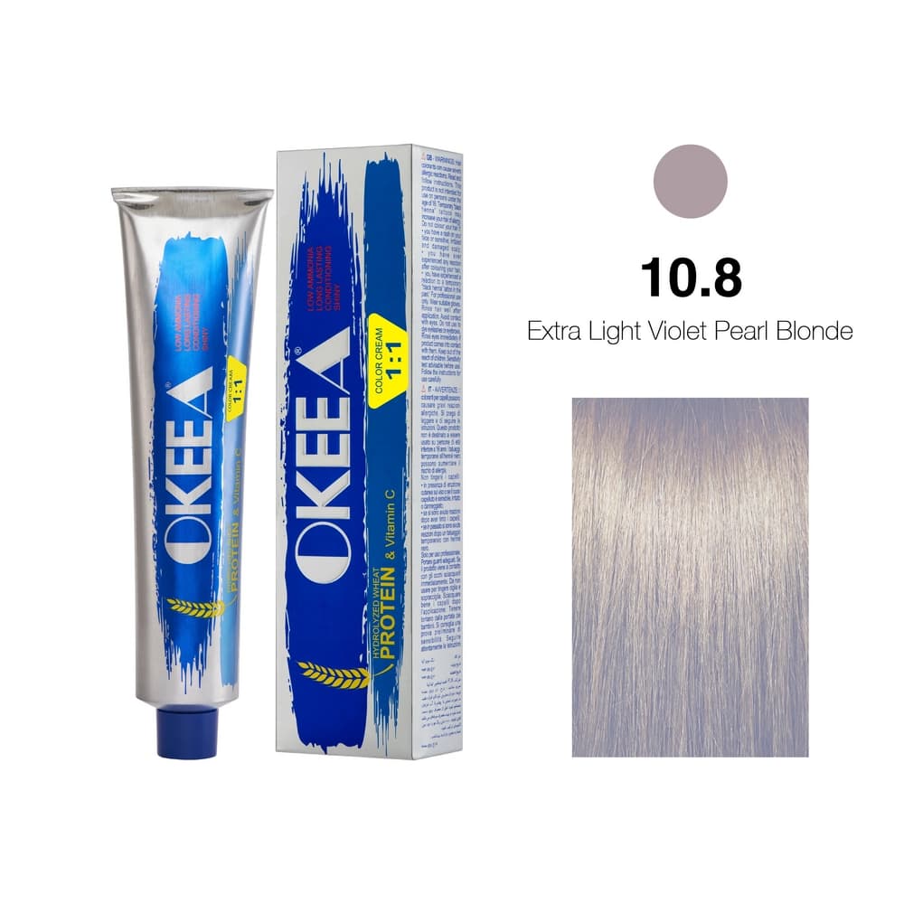 رنگ مو شماره 10.8 Extra Light Violet Pearl Blonde