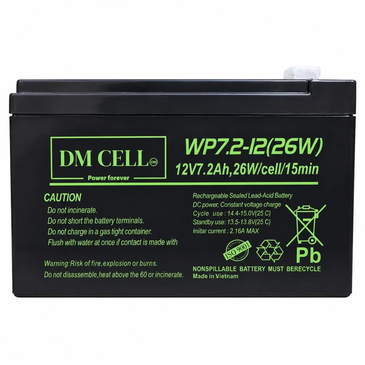 باتری ۱۲ ولت ۷.۲ آمپر dm cell 2