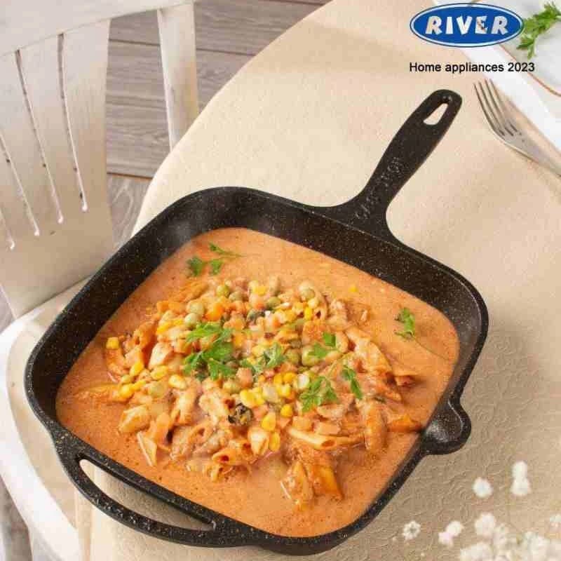 تابه گریل چدن تکدسته ریور River مدل 8683