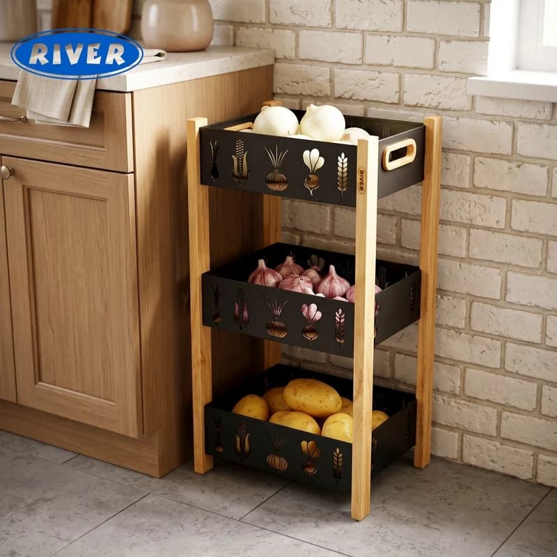 استند سیب زمینی و پیاز 3 طبقه ریور River مدل 1191