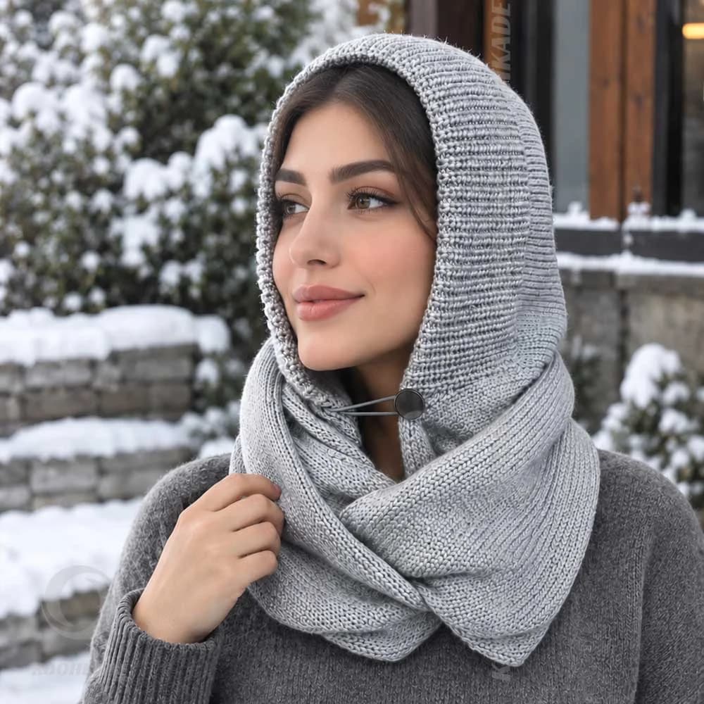 هود شال بافت مدل Winter Muse — تصویر ۵