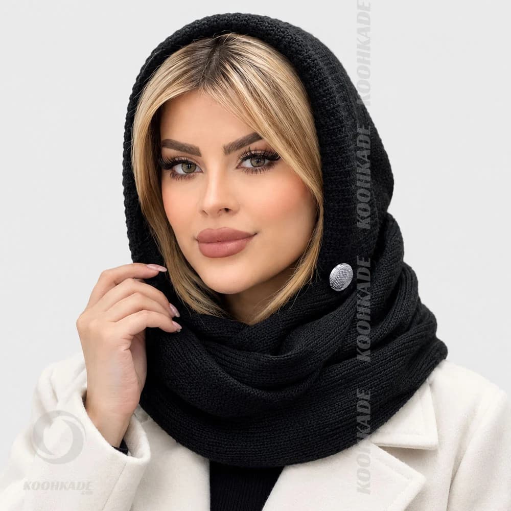 هود شال بافت مدل Winter Muse — تصویر ۶