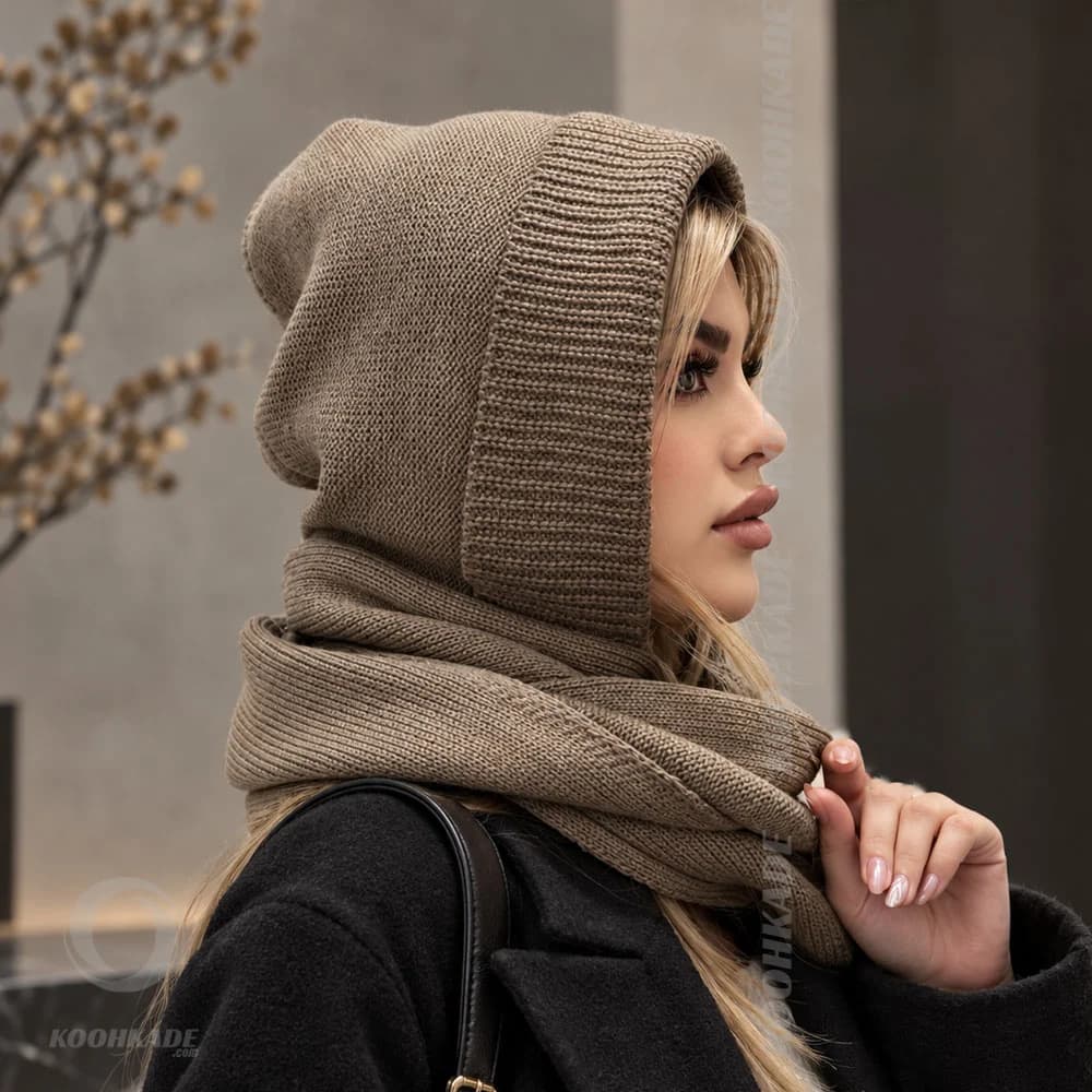 هود شال بافت مدل Winter Muse — تصویر ۷