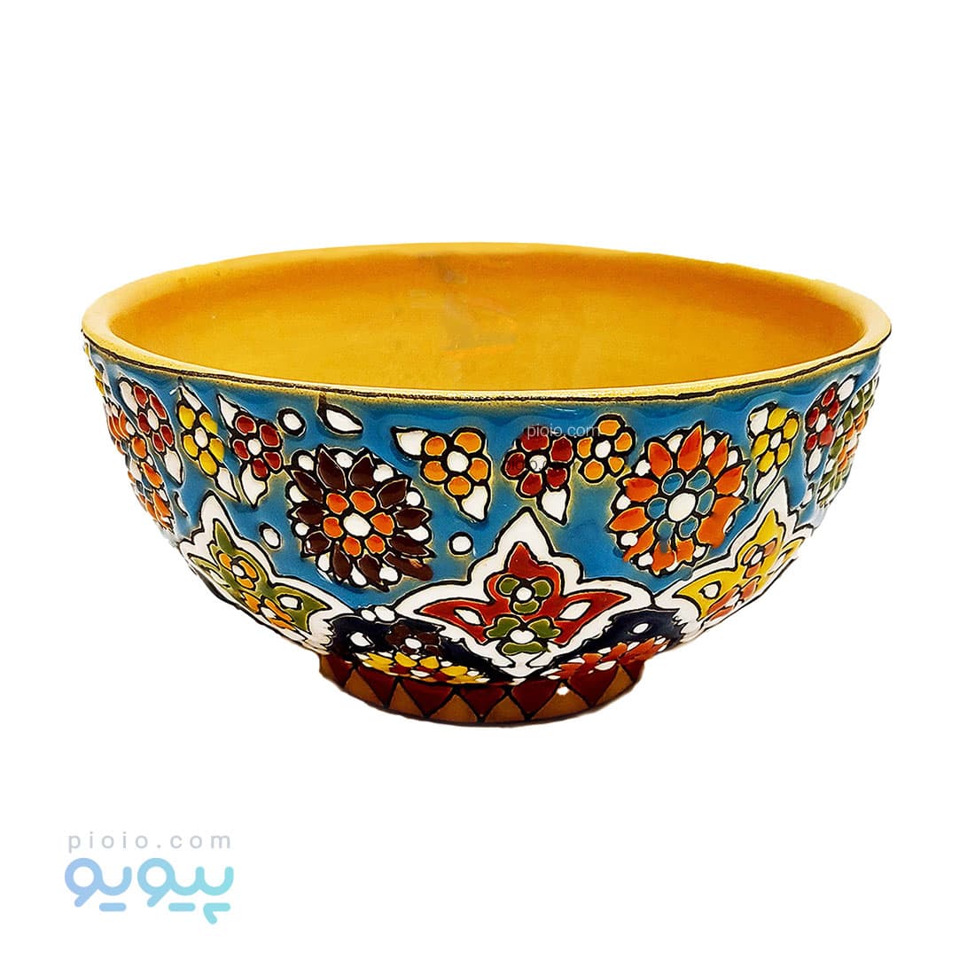 کاسه سفالی مینا کاری شده کد 348