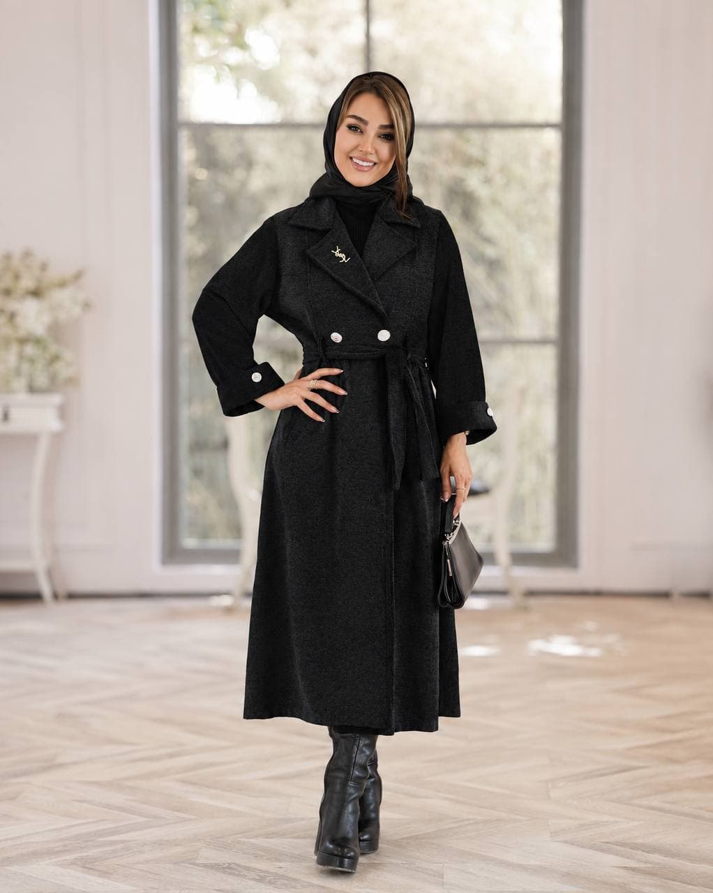 کت زنانه بلند مدل ناتاشا جودون