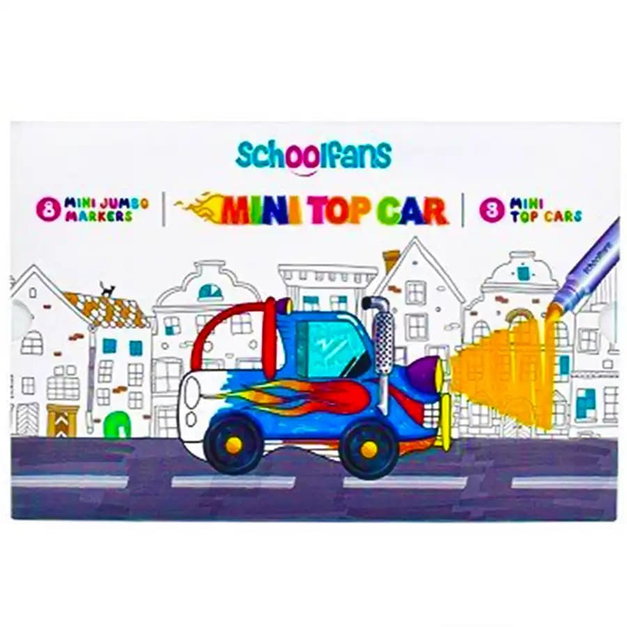 ماژیک رنگ آمیزی 8 عددی اسکول فنس مدل MINI JUMBO