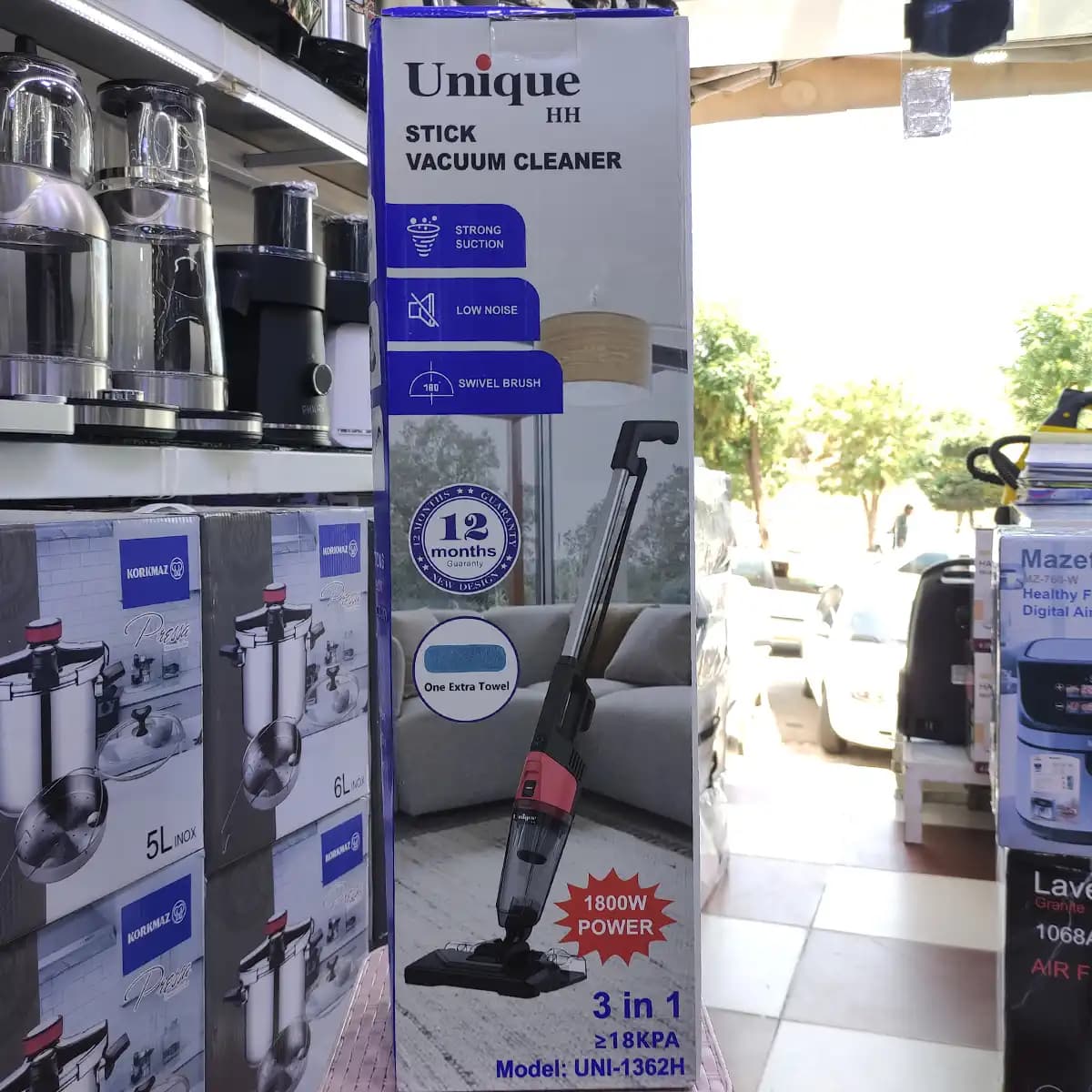 جاروبرقی یونیک طی دار دوکاره ۱۸۰۰ وات گارانتی دار مدل UNI-1362H — تصویر ۶