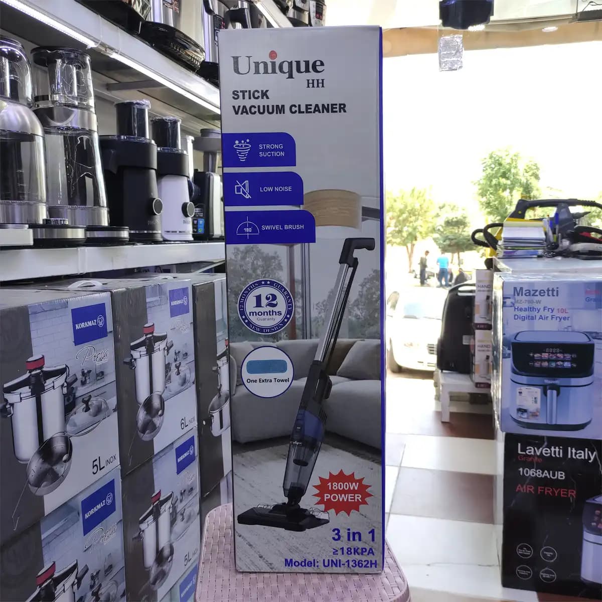 جاروبرقی یونیک طی دار دوکاره ۱۸۰۰ وات گارانتی دار مدل UNI-1362H — تصویر ۵