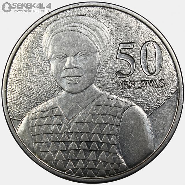 سکه 50 پسوا کمیاب غنا 2007