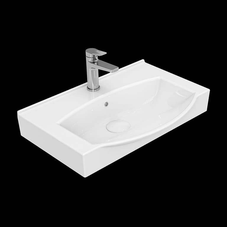 روشویی روکابینتی چینی‌کُرد آزالیا 60