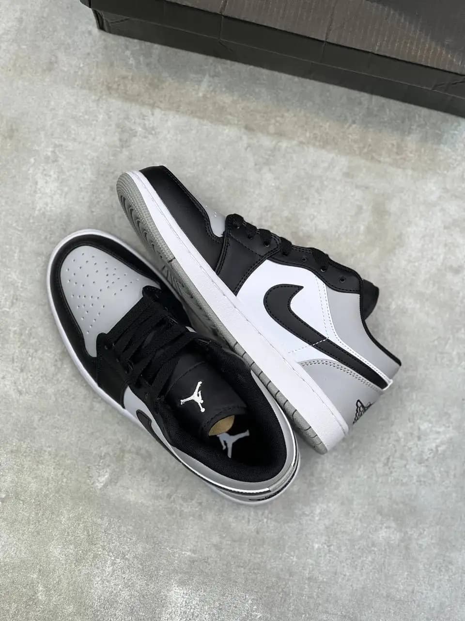جردن وان لو مشکی سفید وارداتی | Air Jordan 1 Low — تصویر ۵