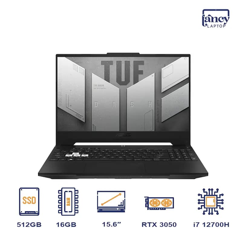 لپ تاپ اپن باکس 15.6 اینچی ایسوس TUF Gaming FX507ZE Core i7-12700H 16GB DDR5 512GB NVMe SSD NVIDIA GeForce RTX 3050 Ti 4GB GDDR6 144Hz