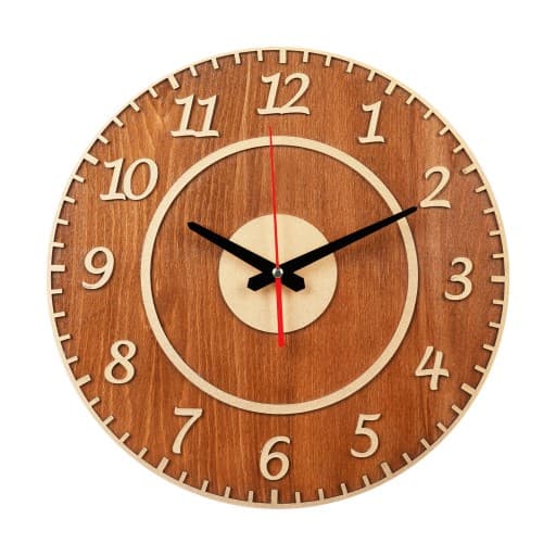 ساعت دیواری چوبی مدل کتی کلاسیک (قطر 35 cm) | ساعت شیک | هدیه تولد | جهیزیه عروس | کادویی | روز زن | روز مادر | ساعت دیواری بزرگ | ساعت بزرگ دیواری | ساعت لاکچری | clock | ساعت کلاسیک | کلکسیونی | عتی