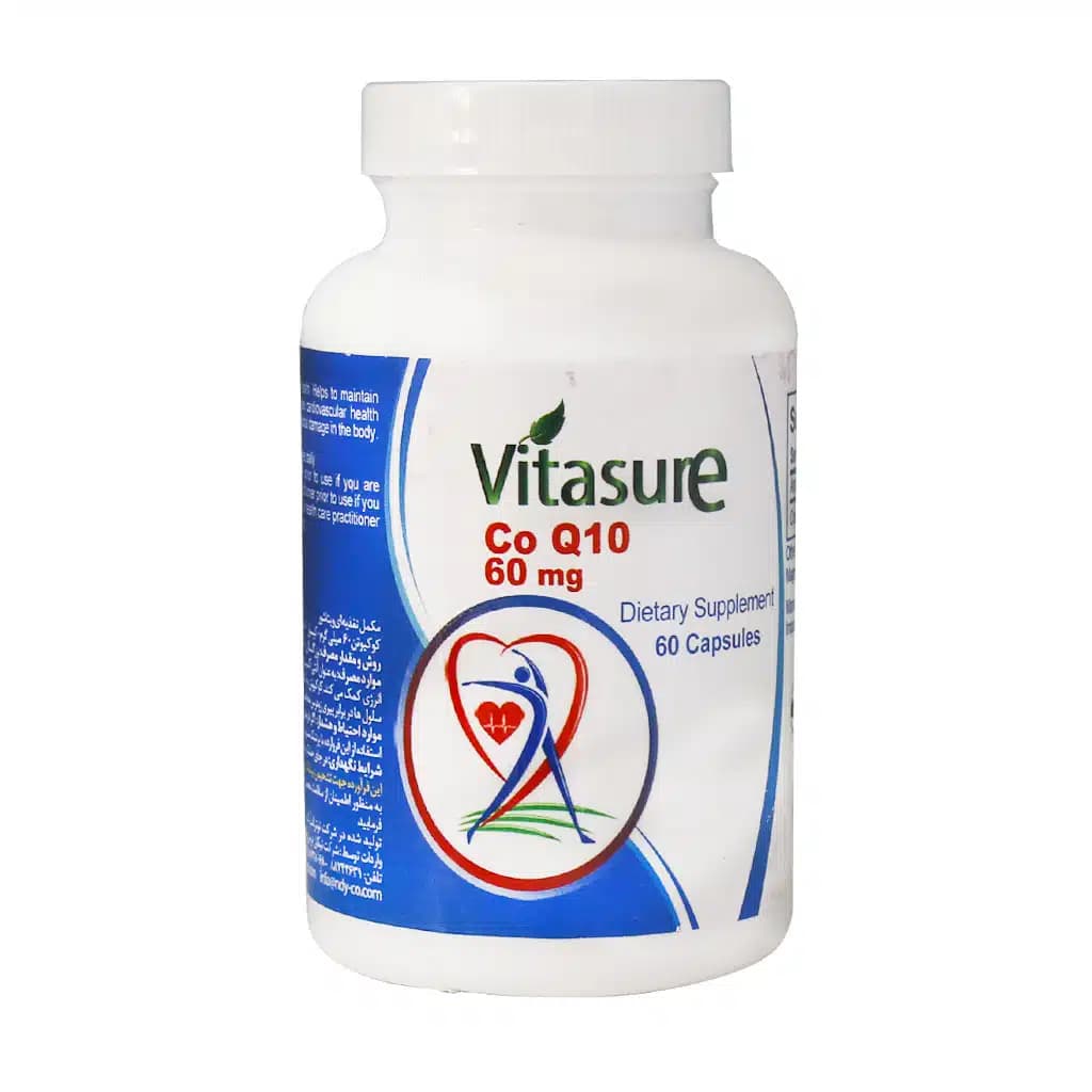 کپسول کوآنزیم کیوتن 60 میلی گرم ویتاشور 60 عدد