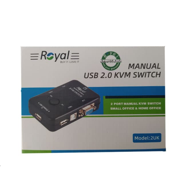 سوئیچ دو پورت KVM مدل FJ-2UK — تصویر ۳